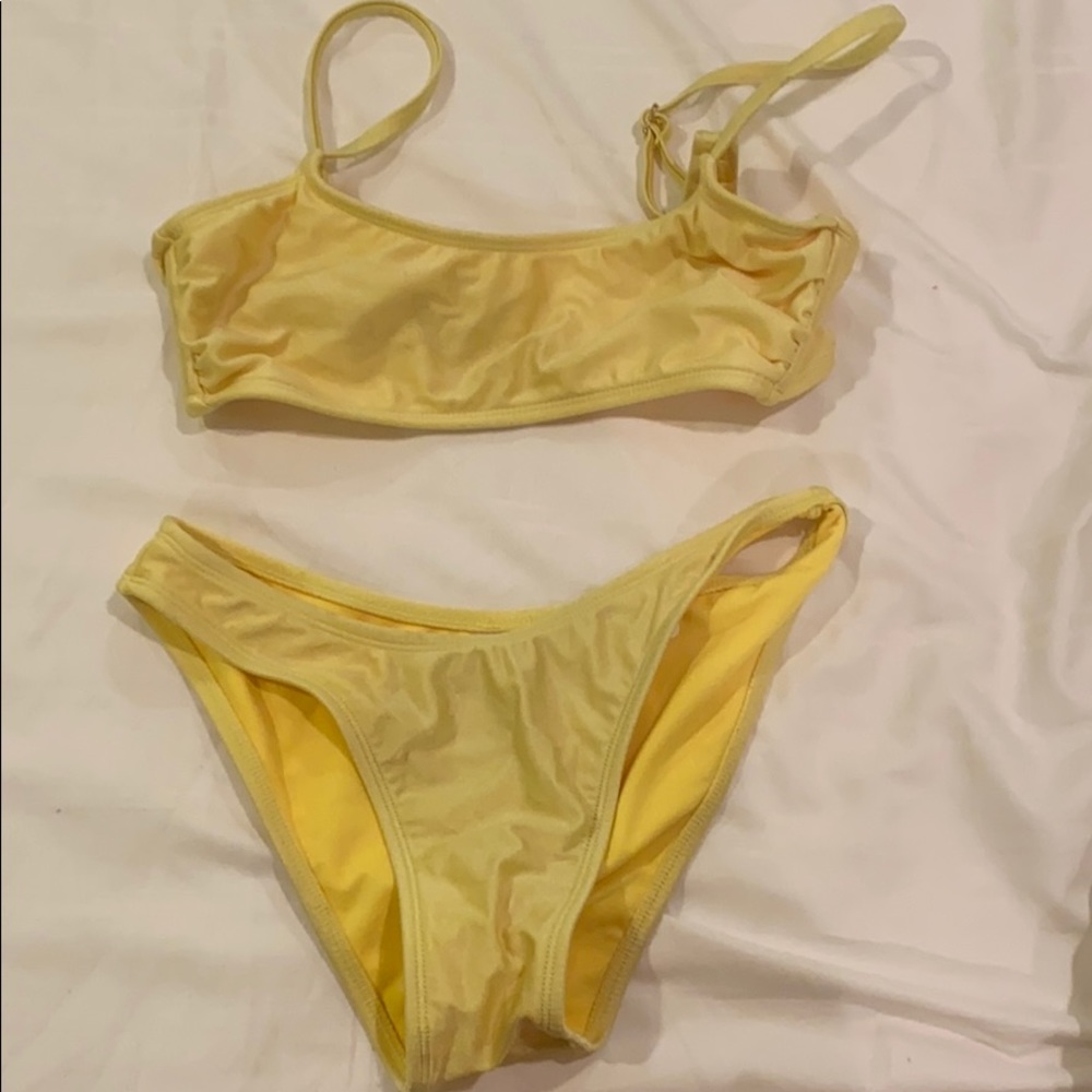 yellow bikini